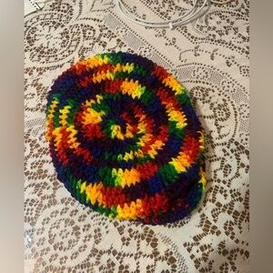 NEW crochet rainbow hat